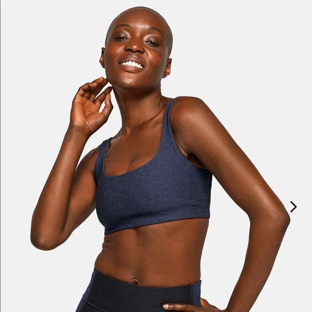 Outdoor Voice OV Double Time Bra Navy Small NWT